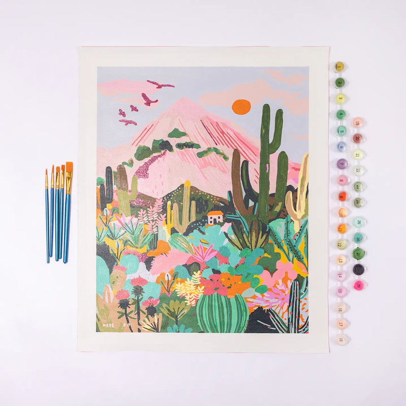 Cactus Desert by Hebe Studio Paint by Numbers