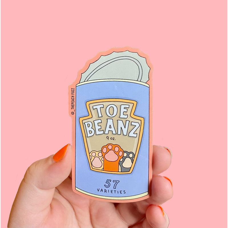 Cat Toe Beans sticker