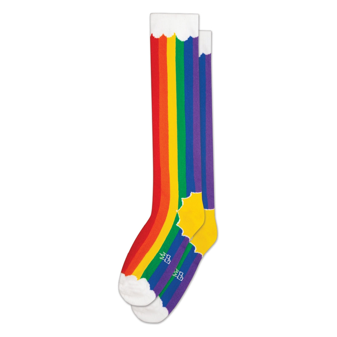 Rainbow Cloud Knee Socks