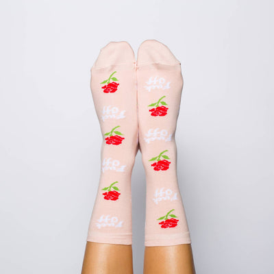 Rose F*CK OFF Women's Socks