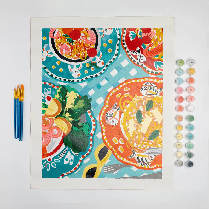 Spaghetti Dinner by Hebe Studio Paint by Numbers