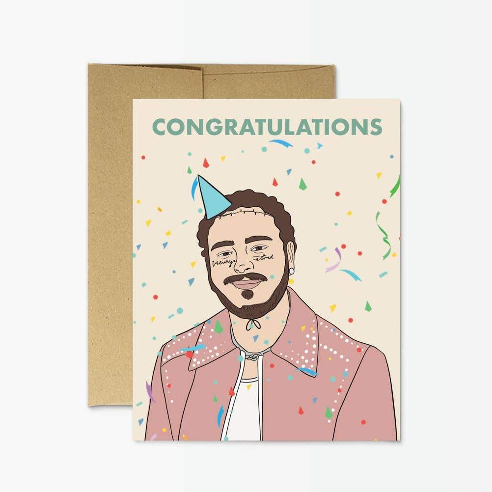 Congrats Post Malone Card