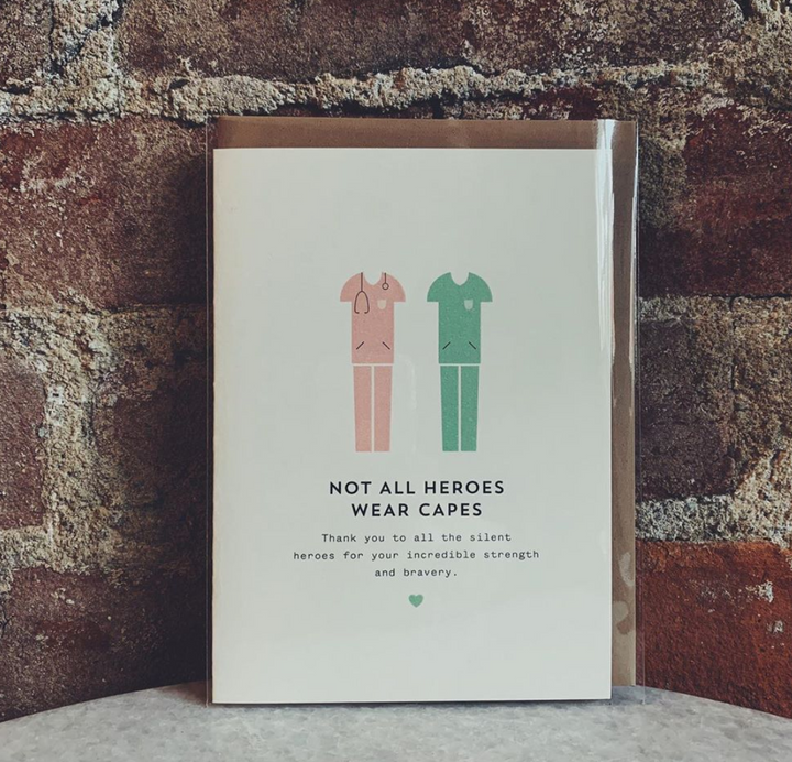 Thank You Not All Heroes Wear Capes Card