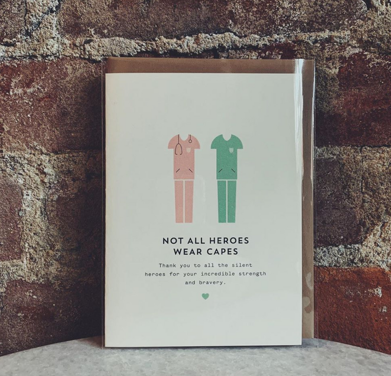 Thank You Not All Heroes Wear Capes Card