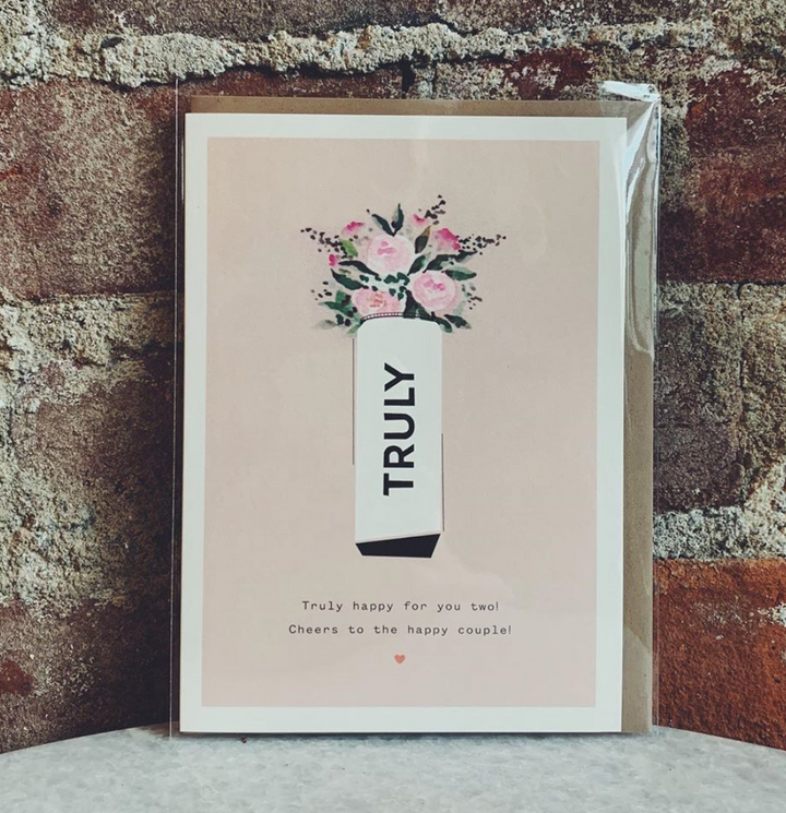 Truly Happy Engagement Card