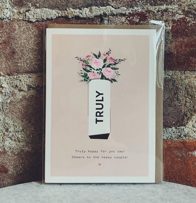 Truly Happy Engagement Card