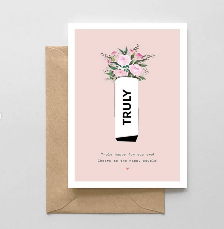Truly Happy Engagement Card