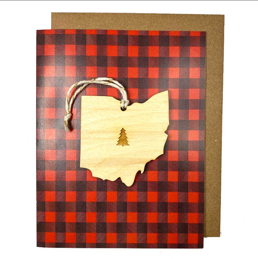 Ohio Tree Ornament Card