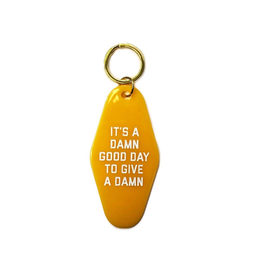 Give a Damn Key Chain