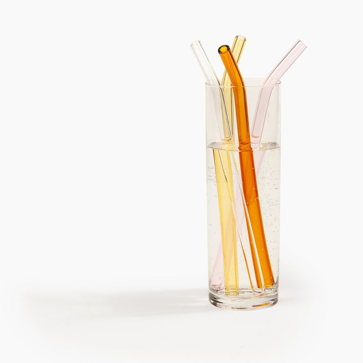 Warm Glass Straw Set