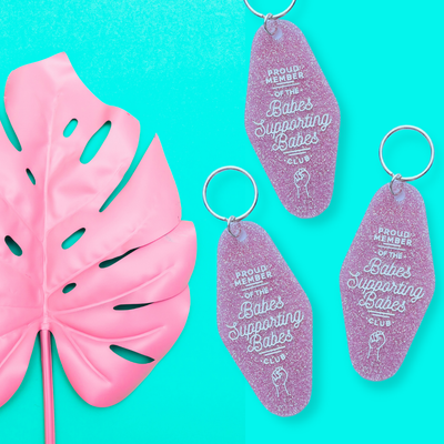 The Babes Supporting Babes Motel Keychain