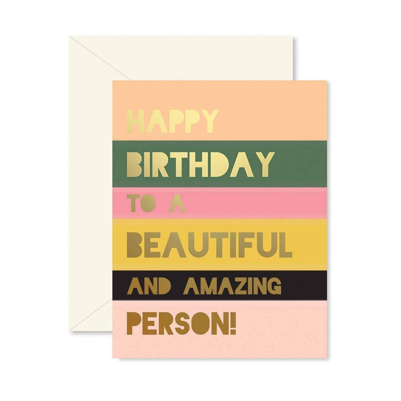 Beautiful Person Birthday Card
