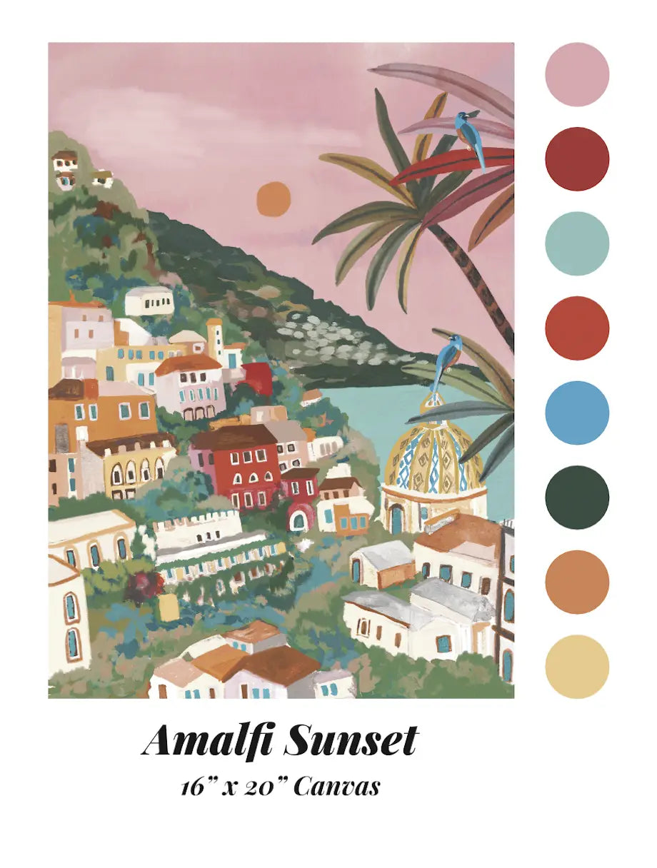 Amalfi Sunset by Hebe Studio Paint by Numbers