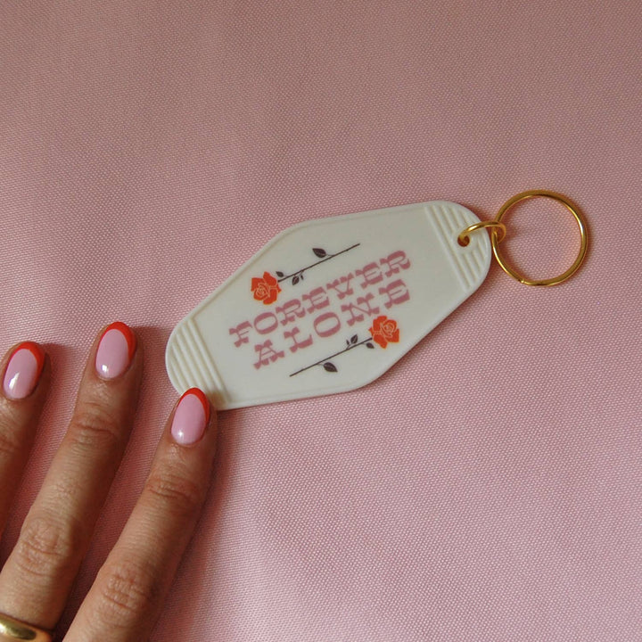 Forever Alone Motel Keychain