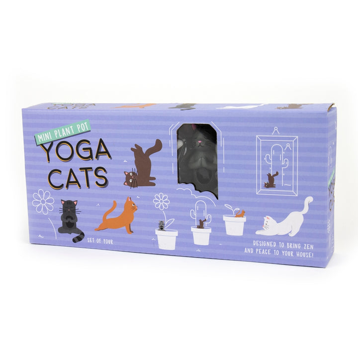 Plant Pot Yoga Cats