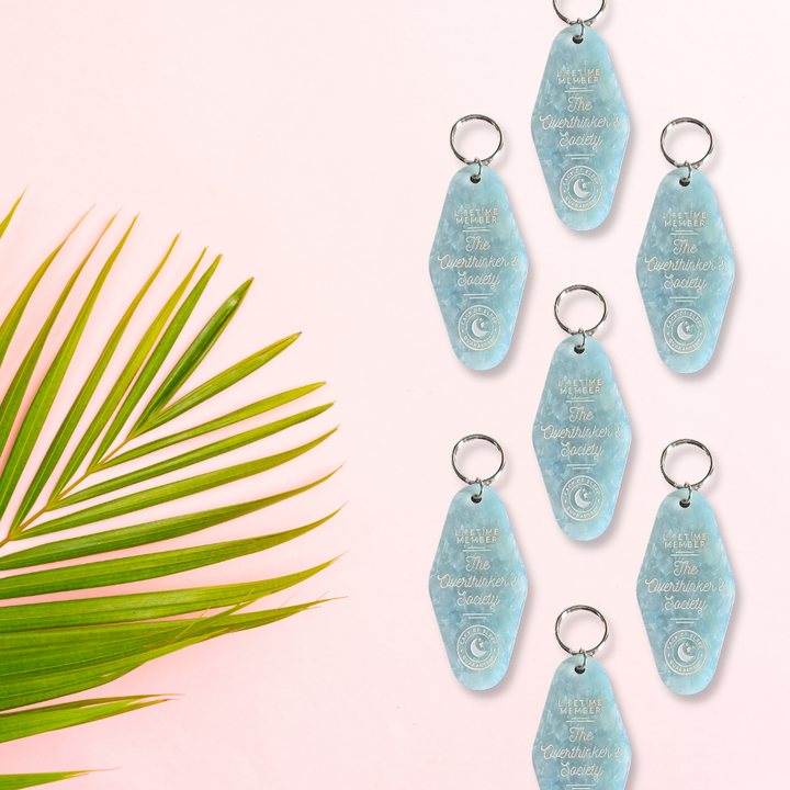 The Overthinker's Society Motel Keychain