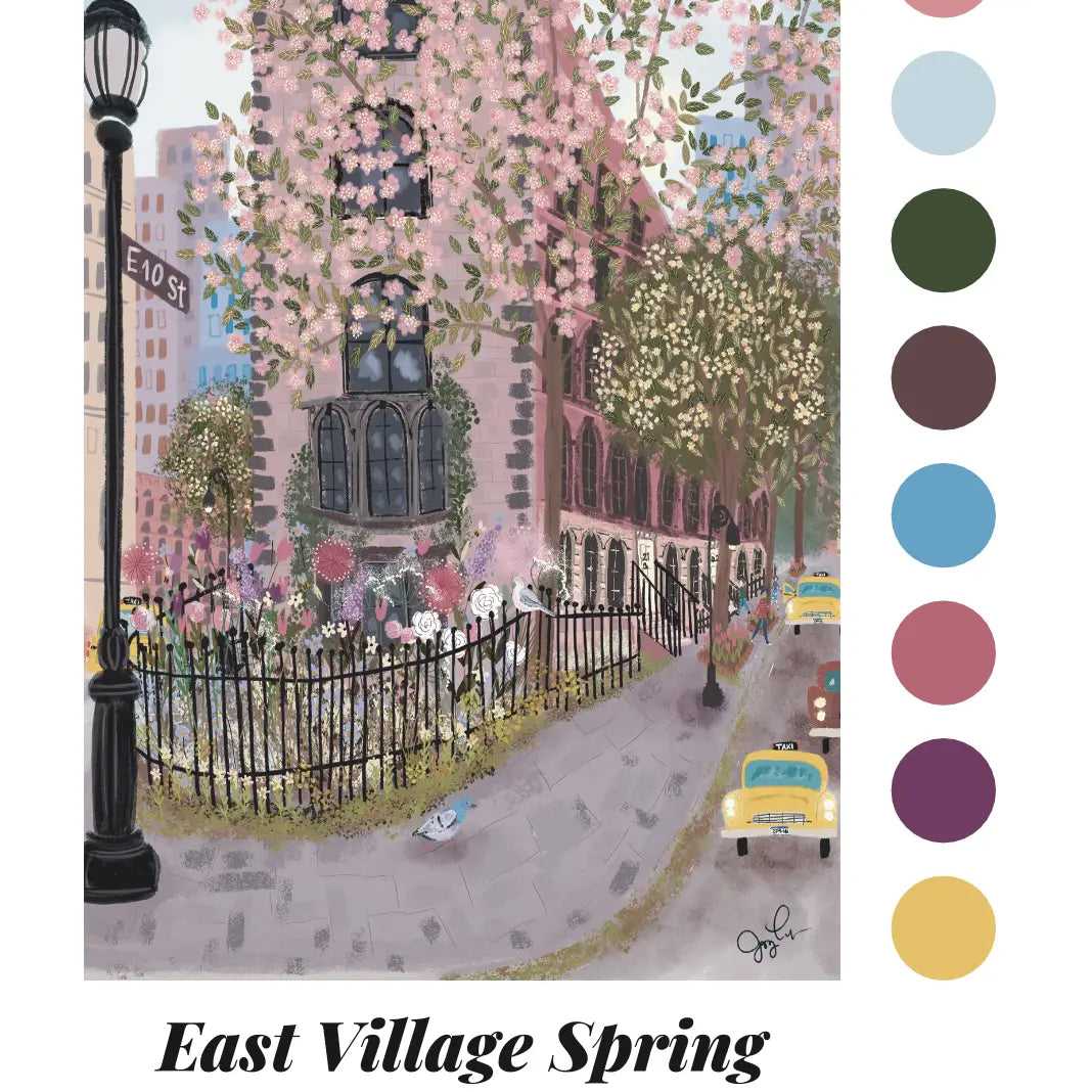 East Village New York by Hebe Studio Paint by Numbers