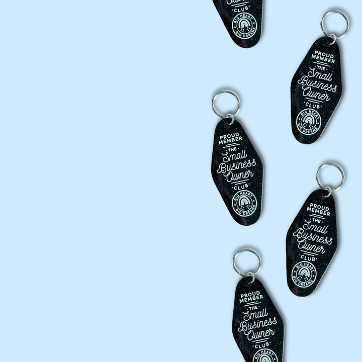 Small Business Owner Club Motel Keychain