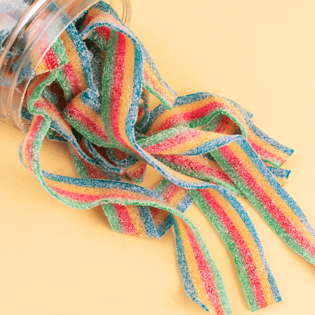 Rainbow Sour Belts Candy