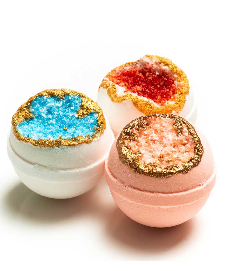 Geode Bath Bomb Set - Focus & Balance