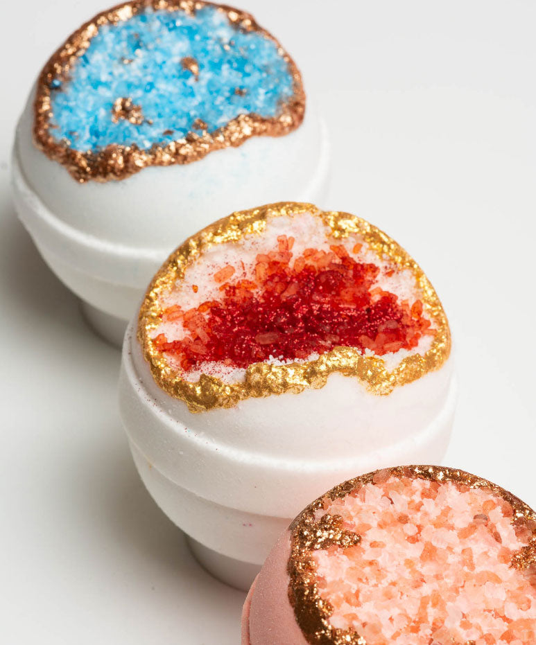 Geode Bath Bomb Set - Focus & Balance