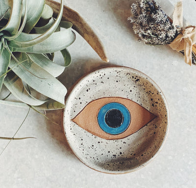 Evil Eye Ceramic Dish