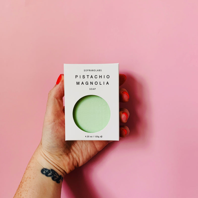 Pistachio Magnolia Vegan Soap