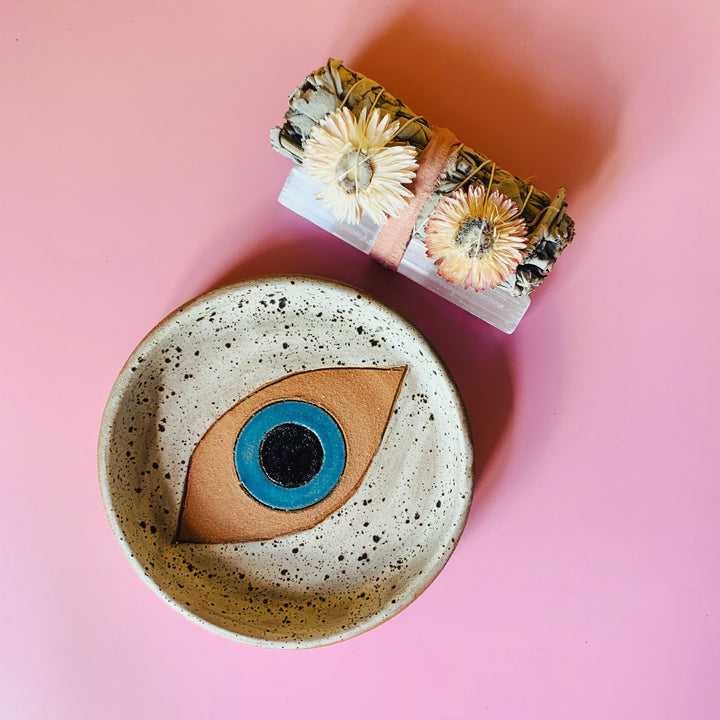 Evil Eye Ceramic Dish