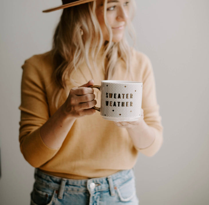 Sweater Weather Tile Mug