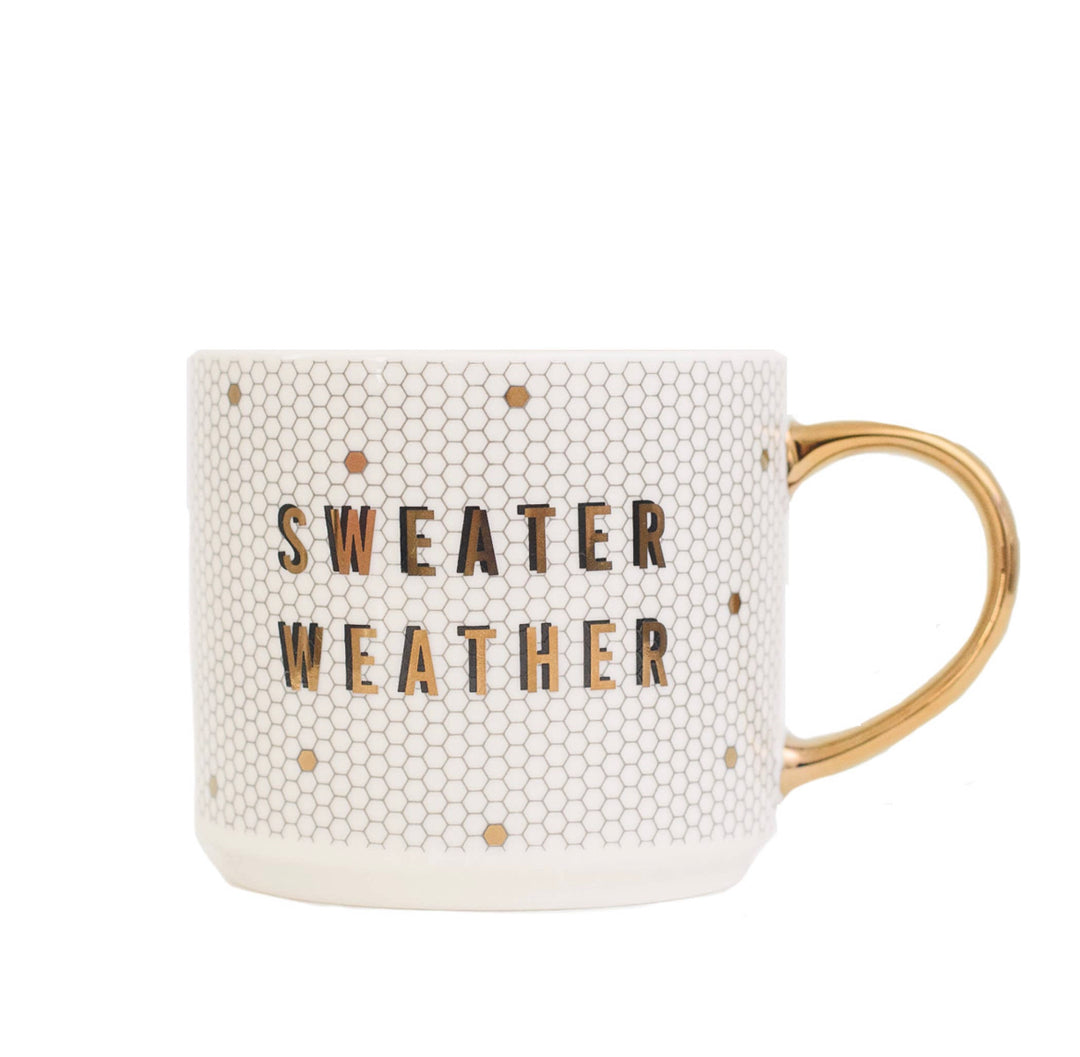 Sweater Weather Tile Mug