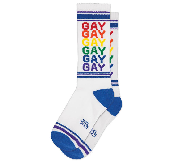 Gay Rainbow Gym Socks