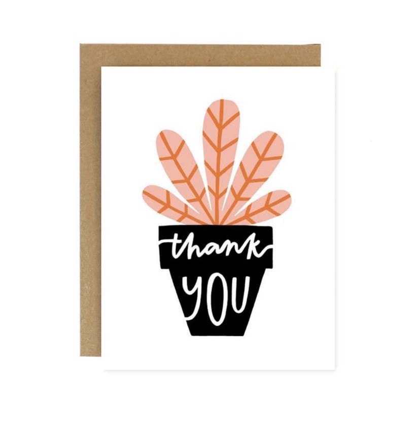 Thank You Potted Plant Card