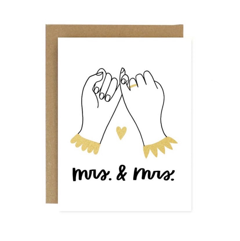 Mrs & Mrs Wedding Card