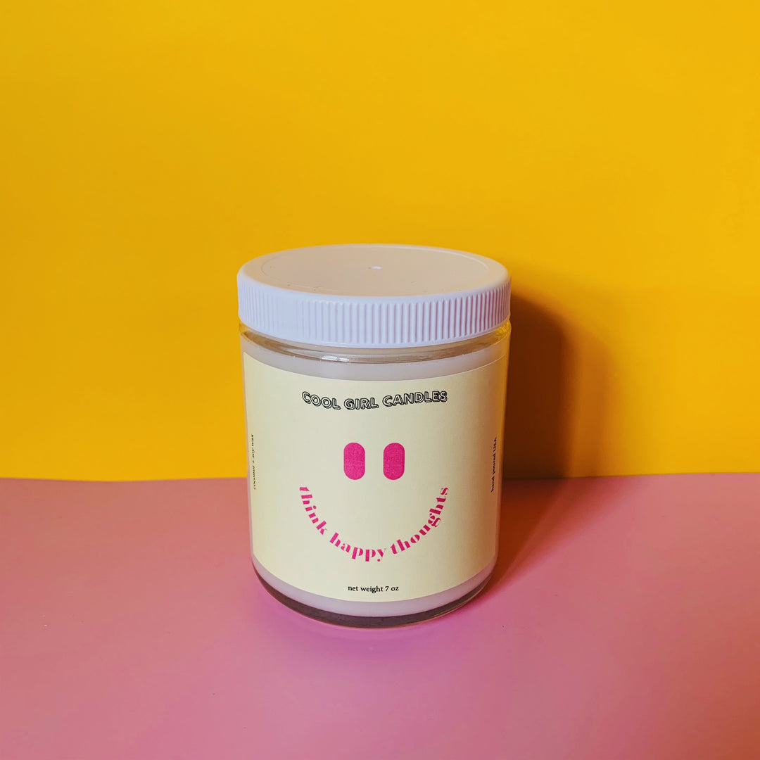 Think Happy Thoughts Candle