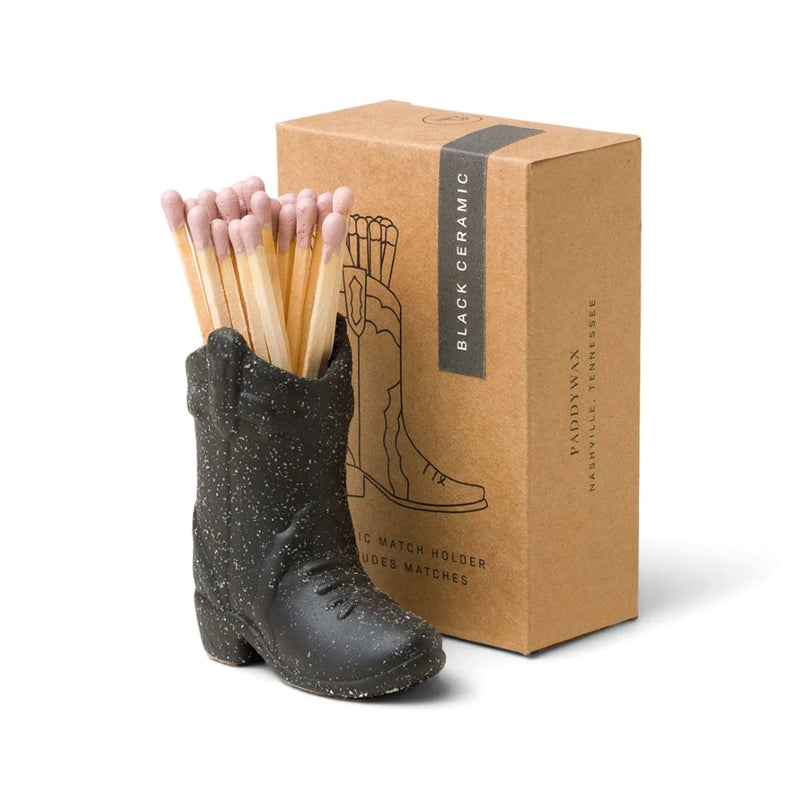 Paddywax Western Boot Match Holder